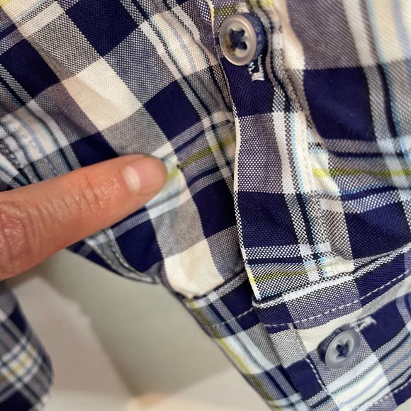 Rodd & Gunn Shirt Mens L Button Front Sports Fit Blue White Plaid Colorful - Picture 11 of 14